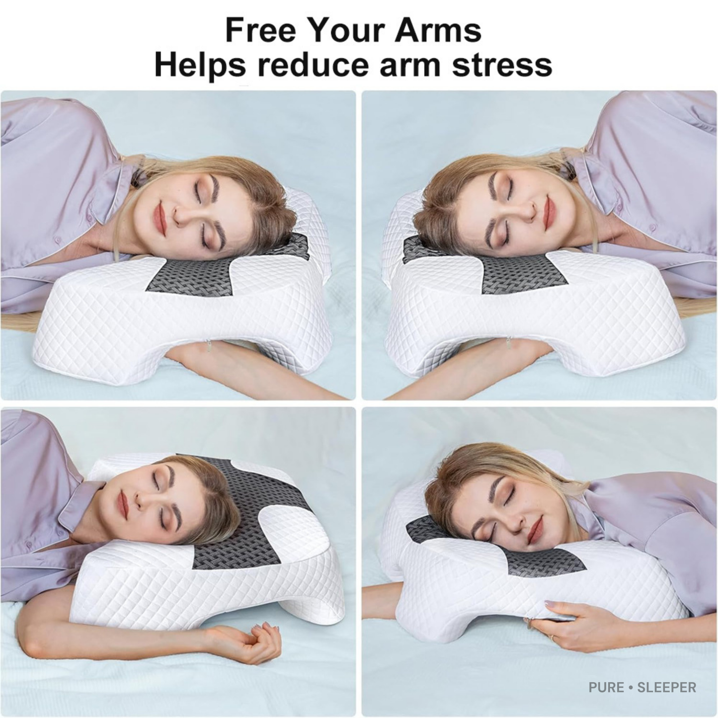 The Arm Relief Pillow - designed for sleepers who wake up sore